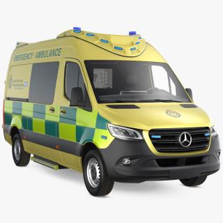 Mercedes Benz Sprinter Emergency Ambulance 3D