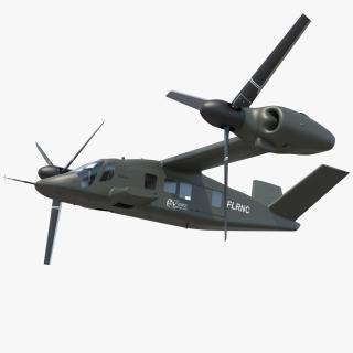 Bell V-280 Valor Tiltrotor Aircraft Rigged 3D