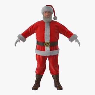 3D model Santa Claus with Fur