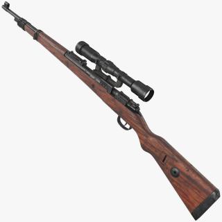 3D model Mauser Karabiner 98 Kurz Sniper Old