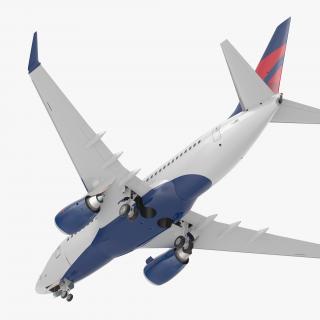3D model Boeing 737-600 Delta Air Lines