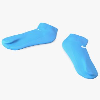 3D model Socks Nike Blue Idle