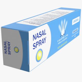 3D model Nasal Spray Box