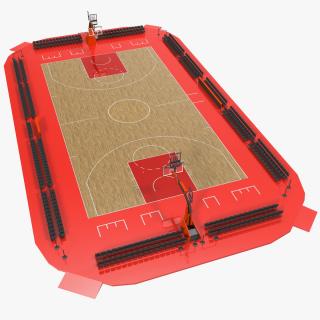 3D Basketball Court