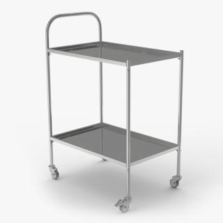 Surgical Instrument Trolley with Wheels 3D model