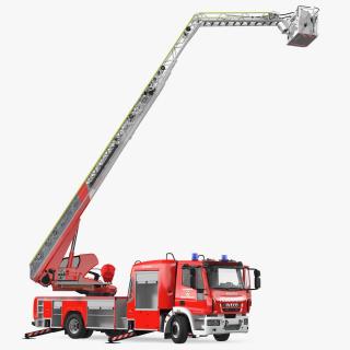 3D model Iveco FF160 Magirus Fire Truck Ready Position