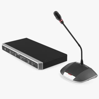 Bosch CCSD Discussion Device with Long Stem Microphone 3D model