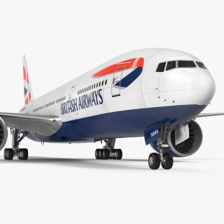 3D model Boeing 777-200 British Airways