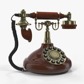 3D model Old Telephone With Rotary Dial