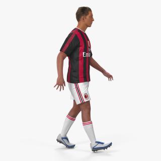 3D Soccer or Football Player Milan Rigged model