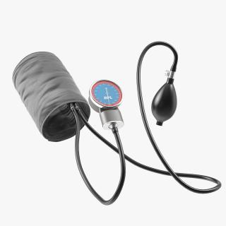BPL Manual Aneroid Sphygmomanometer Inflated 3D model