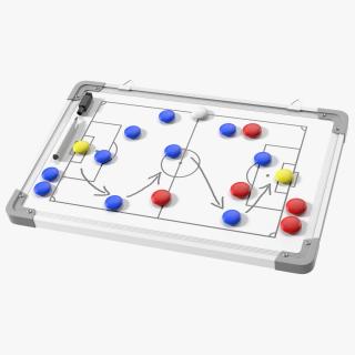 3D model Football Coaching Board with Game Tactics Fur
