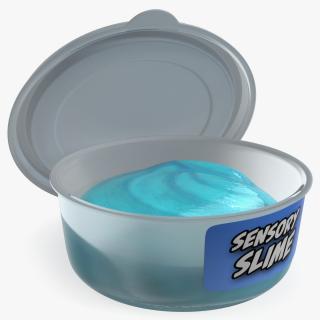 Pot Blue Toy Slimes 3D model