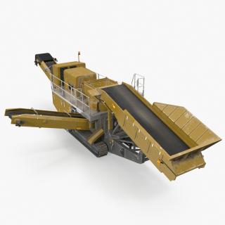 Hydraulic Cone Crusher Machine Rigged 3D
