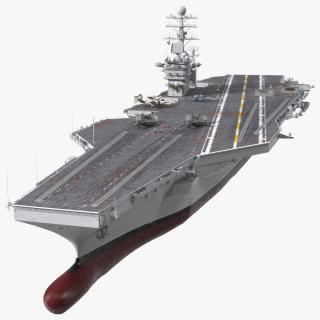 3D USS Theodore Roosevelt CVN 71 with Aircraft model