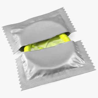 Condom Open Package 3D model