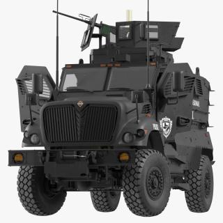 3D SWAT Vehicle International MaxxPro Rigged
