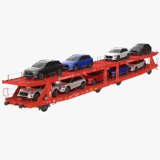3D Laaers 560 Car Transporter with Audi E Tron model