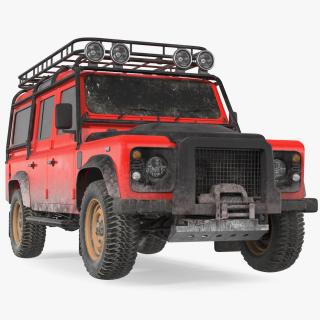 Dirty Off Road Car Exterior Only 3D