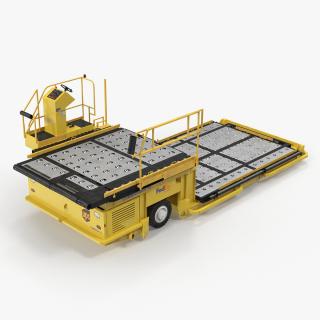 3D Aircraft Ground Support Lower Deck Loader Yellow model