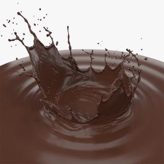 Chocolate Crown Splash 3D
