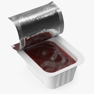 3D BBQ Sauce Serve Pot Opened