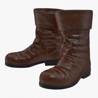Old Leather Boots 3D