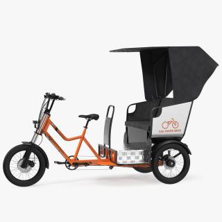 3D model Rad Power Bike RadBurro with Passenger Seat Rigged