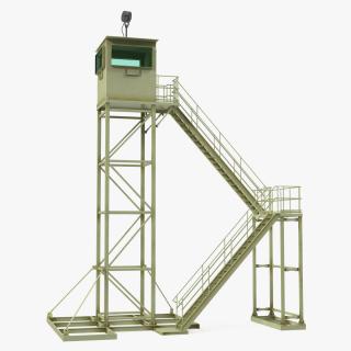 3D Military Observation Tower