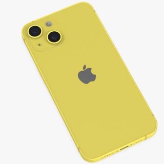 3D iPhone 14 Yellow