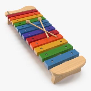 Xylophone Percussion Musical Toy 3D