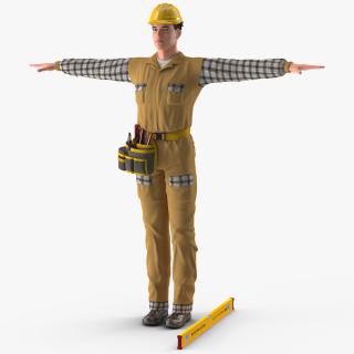 Builder T-Pose 3D model