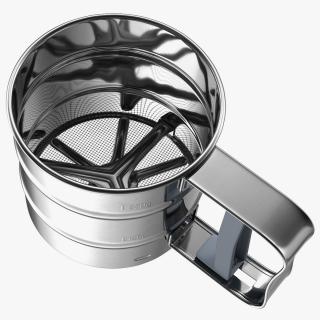 3D Stainless Steel Flour Sifter model