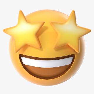 3D model Star Eyes Emoji