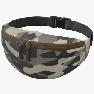 Small Hip Pack Camo 3D model