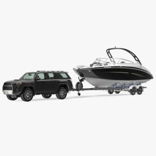 Crossover With Boat Trailer 3D