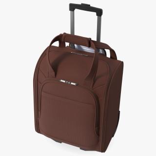 Brown Softshell Luggage Bag 3D