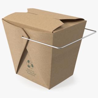 3D Kraft Paper Take Out Food Container 32 Oz