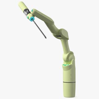 3D Medical Versatile Robotic Arm Rigged