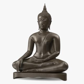 3D model Seated Buddha Bronze Sculpture