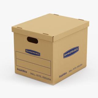 3D Carton Bankers Box model