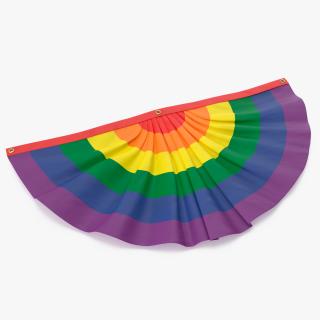 3D Rainbow Pride Bunting Flag