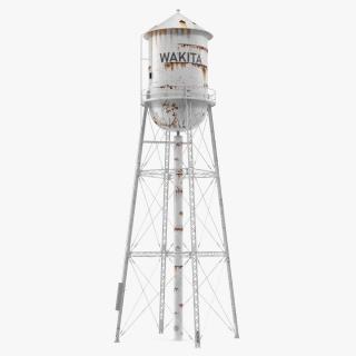 3D Weathered Water Tower