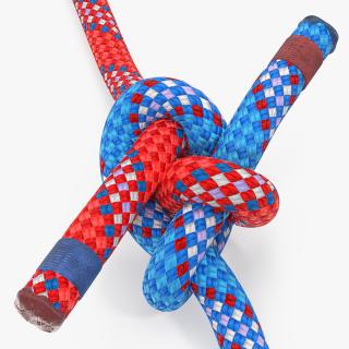 3D model Colored Carrick Bend Knot
