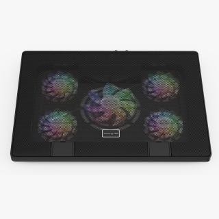 3D Gaming Laptop Cooling Pad with RGB Lighting model