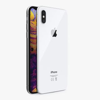 3D Apple iPhone XS Max Silver