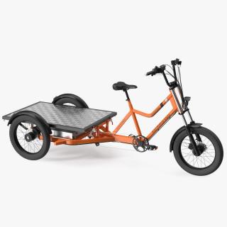 3D Rad Power Bike RadBurro with Flatbed Rigged model