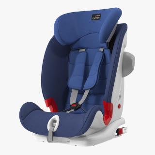 3D model Child Safety Seat Blue Britax Romer