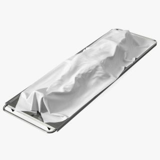 3D Dead Body Of Woman Covered with White Sheet model