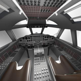 3D Boeing B52 Stratofortress Cabin